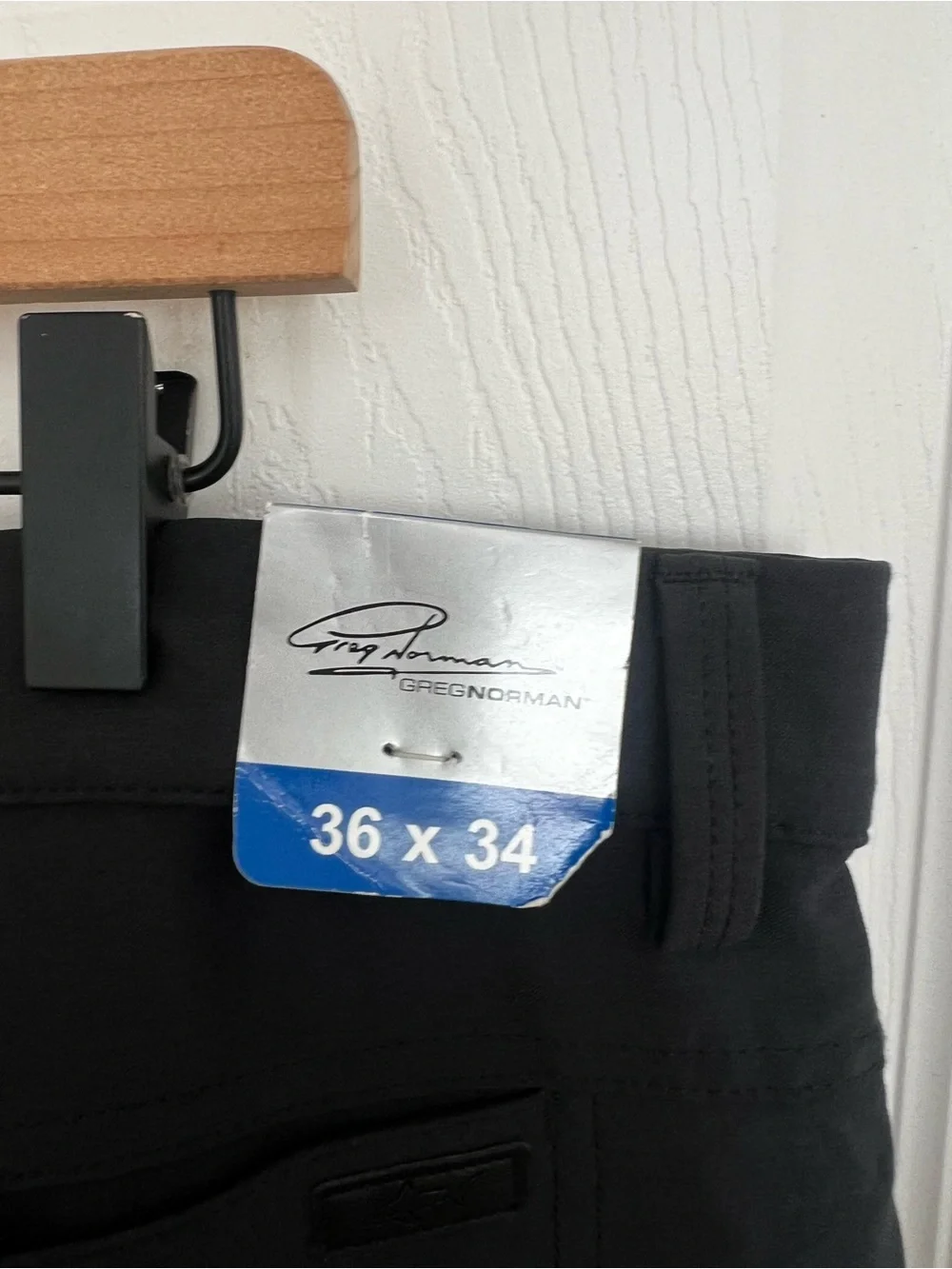 Greg Norman Collection Men's Black Chinos